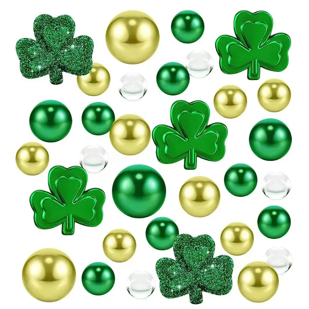 2036Pcs St. Patrick\\'s Day Vase Filler Floating Pearls Clear Gel Beads Clover For Floating Candles Home Table Party Decor
2036Pcs St. Patrick\\'s Day Vase Filler Floating Pearls Clear Gel Beads Clover For Floating Candles Home Table Party Decor