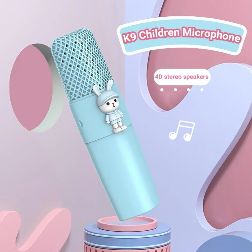 K9 Wireless Microphone Sensitive High Fidelity Cute Cartoon Smart Children Singing Condenser Microphone for Early Education
K9 Wireless Microphone Sensitive High Fidelity Cute Cartoon Smart Children Singing Condenser Microphone for Early Education