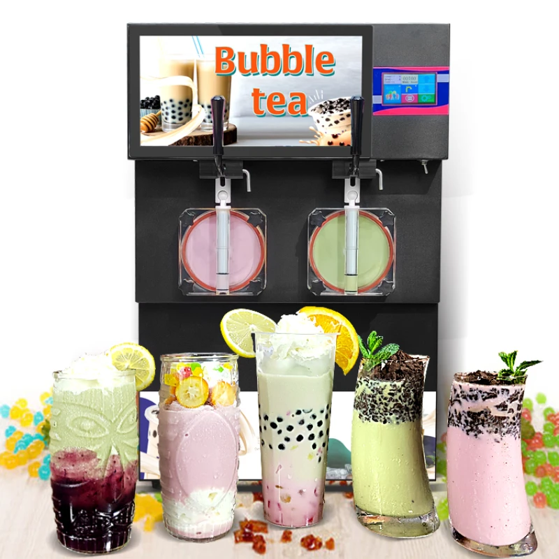 

Totally-enclosed type frozen cocktail ice slushie bubble tea cocktail margarita milkshake slush machine with CE ETL