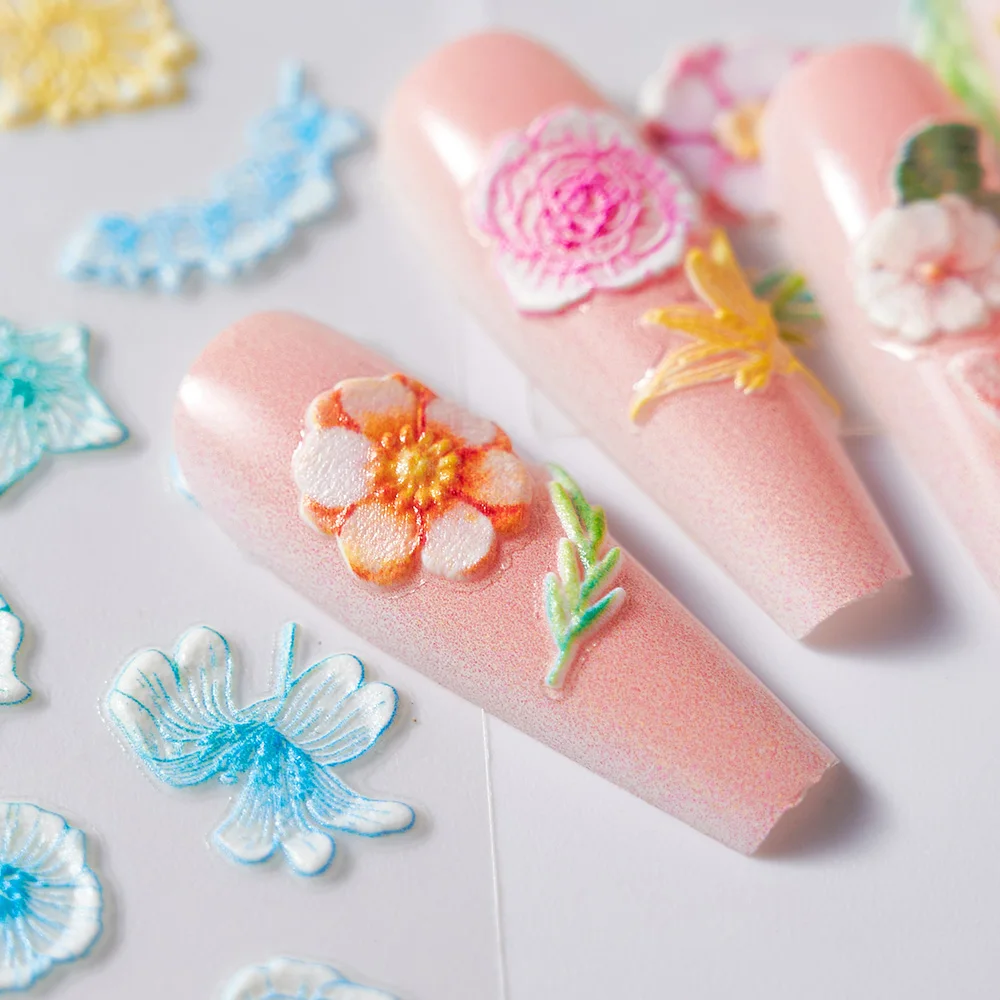 1Pc 5D Embossed Flower Nail Stickers 2022 NEW Summer Blue Flower 5D Embossing Nails Sticker 5D Emoboss Flower Nail Decorations
1Pc 5D Embossed Flower Nail Stickers 2022 NEW Summer Blue Flower 5D Embossing Nails Sticker 5D Emoboss Flower Nail Decorations