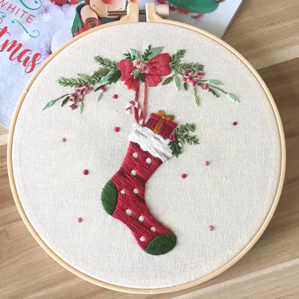 DIY Christmas Pattern Embroidery Set Needlework Tool Printed Beginner Embroidery Cross Stitch Kit Handmade DIY Crafts Home Decor
DIY Christmas Pattern Embroidery Set Needlework Tool Printed Beginner Embroidery Cross Stitch Kit Handmade DIY Crafts Home Decor