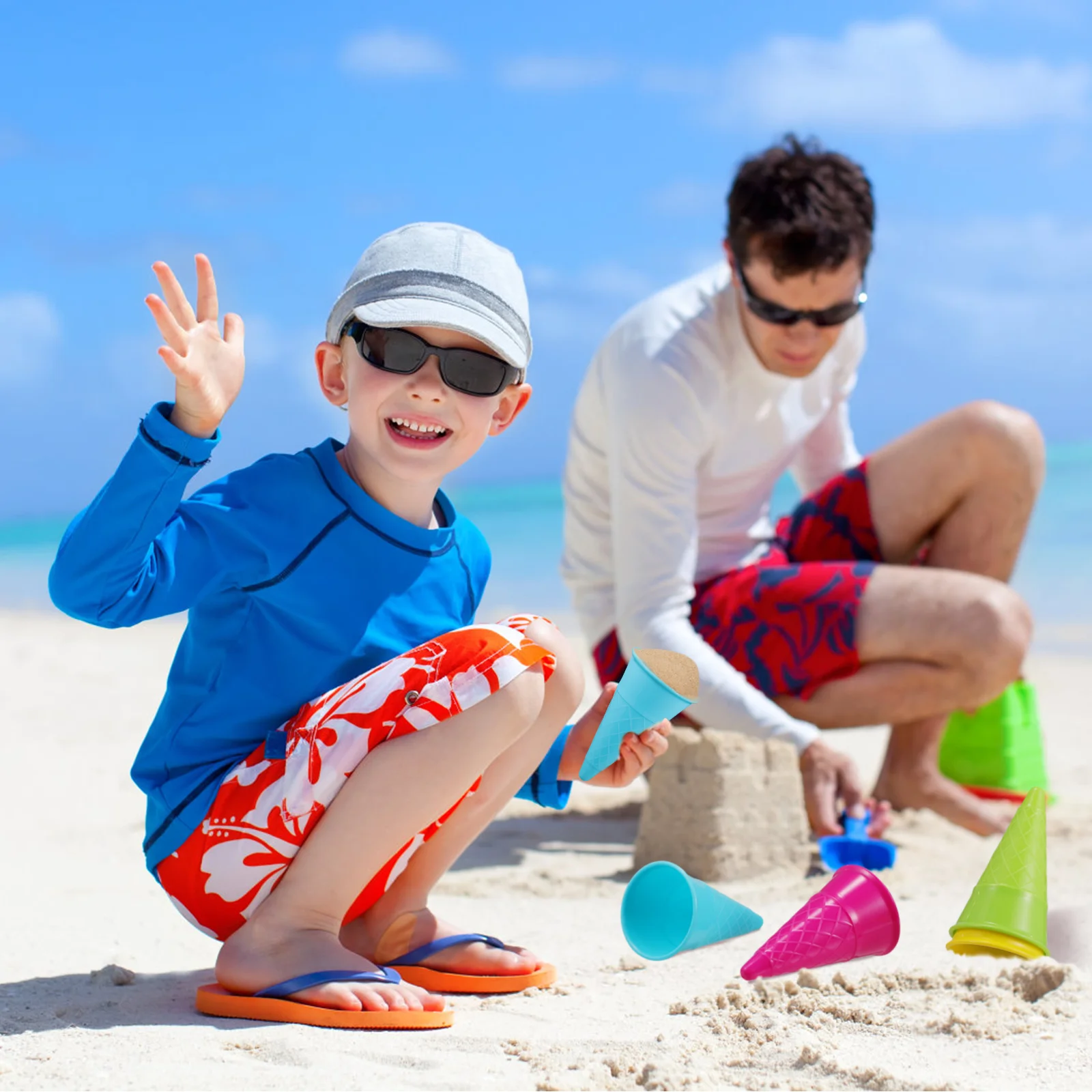 Cones Scoop Set Sandbox Mold Set Sand and Beach for Outdoor Beach Game, 10pcs ( )
Cones Scoop Set Sandbox Mold Set Sand and Beach for Outdoor Beach Game, 10pcs ( )