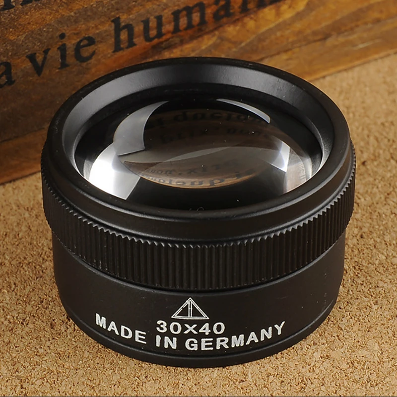 Увеличительное стекло премиум-класса 30x40 мм, увеличительное стекло, линза, петля, микроскоп для монет, штампов, ювелирных изделий, Lupe, антикв... 
Увеличительное стекло премиум-класса 30x40 мм, увеличительное стекло, линза, петля, микроскоп для монет, штампов, ювелирных изделий, Lupe, антикв...