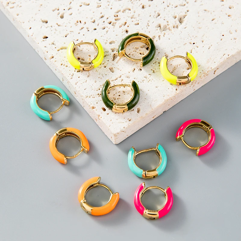 Bohemian Colorful Earrings for Women Girls 2022 New Fashion Stainless Steel Clip On Hoop Earrings Party Wedding Jewelry Gifts 
Bohemian Colorful Earrings for Women Girls 2022 New Fashion Stainless Steel Clip On Hoop Earrings Party Wedding Jewelry Gifts