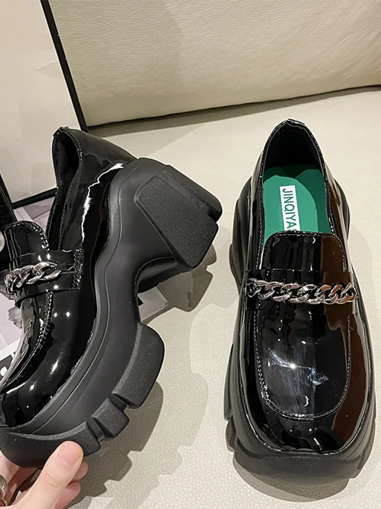 Mary Janes Chain Chunky Platform Women Shoes New 2022 Autumn Apring Square Toe Fashion Pumps Shoes Dress Pu Leather Lady Zapatos
Mary Janes Chain Chunky Platform Women Shoes New 2022 Autumn Apring Square Toe Fashion Pumps Shoes Dress Pu Leather Lady Zapatos