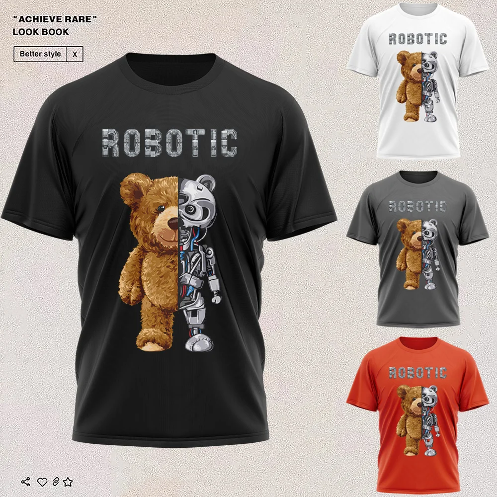 New Funny 3D Teddy Bear Robot T-Shirt Robot Bear Shirt Casual Wear Men's Fashion Clothing T-Shirt Brand Street Tops
New Funny 3D Teddy Bear Robot T-Shirt Robot Bear Shirt Casual Wear Men's Fashion Clothing T-Shirt Brand Street Tops