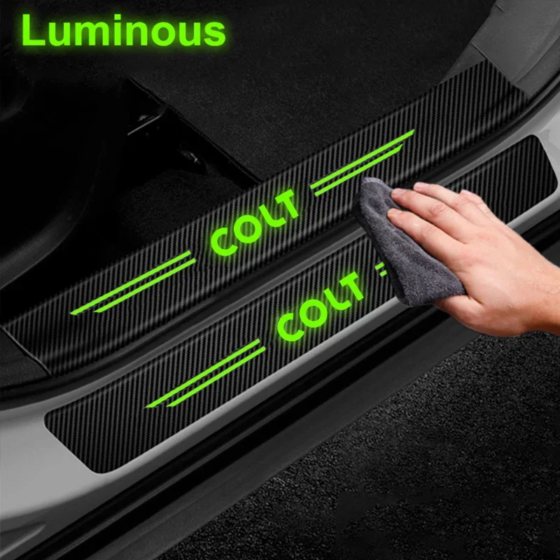 Светящаяся полоса на порог двери автомобиля Накладка наклейки для Colt защитные с