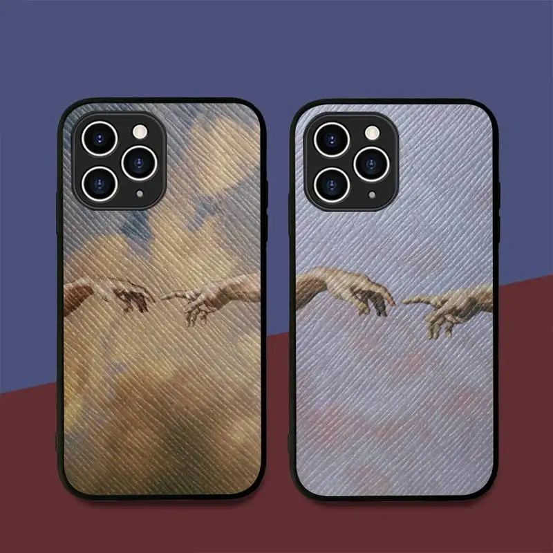 Чехол для телефона MaiYaCa Creation Adam жесткий кожаный чехол iPhone 11 12 13 Mini Pro Max 8 7 Plus SE 2020 X XR