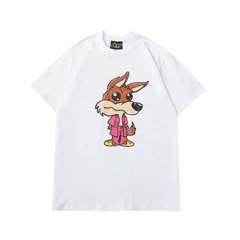 Drew House T-shirts Men Women Summer Fashion Women's Cartoon Fox Short Sleeve T-Shirt O-Neck TShirt HOUSE JUSTIN Smiley Brand
Drew House T-shirts Men Women Summer Fashion Women's Cartoon Fox Short Sleeve T-Shirt O-Neck TShirt HOUSE JUSTIN Smiley Brand