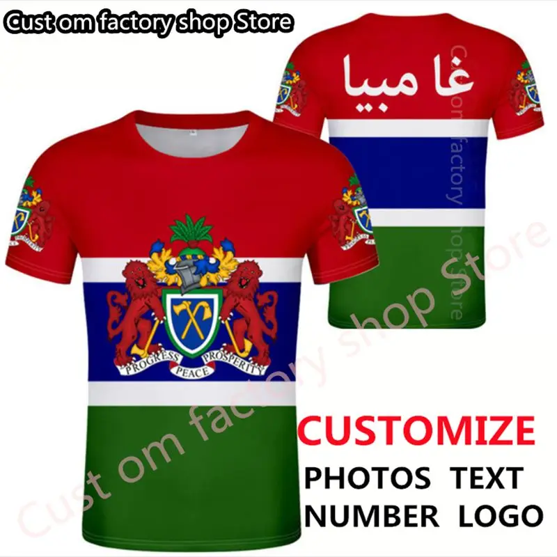 GAMBIA t shirt diy free custom name number gmb t-shirt print text flag french country arabic islam nation arab gm photo clothing
GAMBIA t shirt diy free custom name number gmb t-shirt print text flag french country arabic islam nation arab gm photo clothing