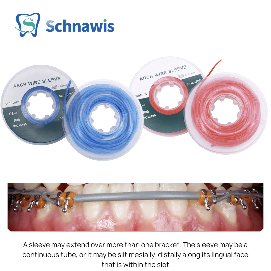 Orthodontic Elastic Archwire Sleeve Tubing Plastic Tissue Guard elasticos para Ortodoncia Dental Arch Protect 5m/Roll Material
Orthodontic Elastic Archwire Sleeve Tubing Plastic Tissue Guard elasticos para Ortodoncia Dental Arch Protect 5m/Roll Material