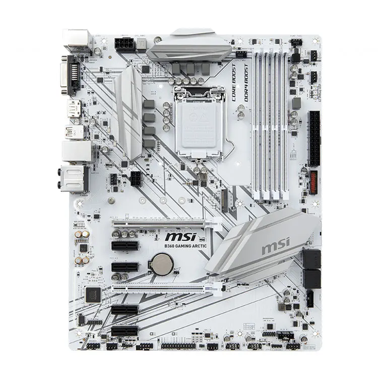 USED MSI Intel B360 GAMING ARCTIC 64GB DDR4 LGA1151 ATX Motherboard with Support i9 CPU in USed
USED MSI Intel B360 GAMING ARCTIC 64GB DDR4 LGA1151 ATX Motherboard with Support i9 CPU in USed