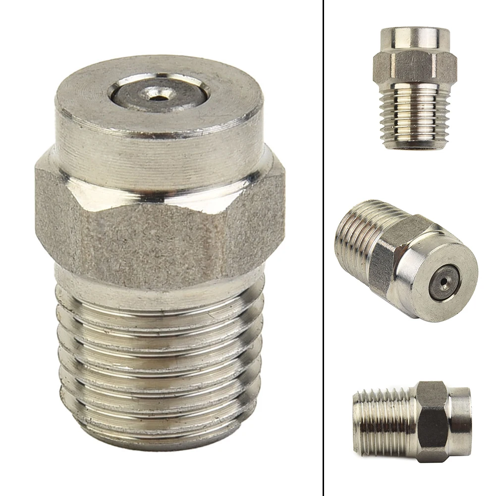 Thread Spray Nozzle Floor Scrub Brush Silver Spiral Nozzle Pressure Washer Spray Angle 0°/15/25°/40° Stainless Steel
Thread Spray Nozzle Floor Scrub Brush Silver Spiral Nozzle Pressure Washer Spray Angle 0°/15/25°/40° Stainless Steel