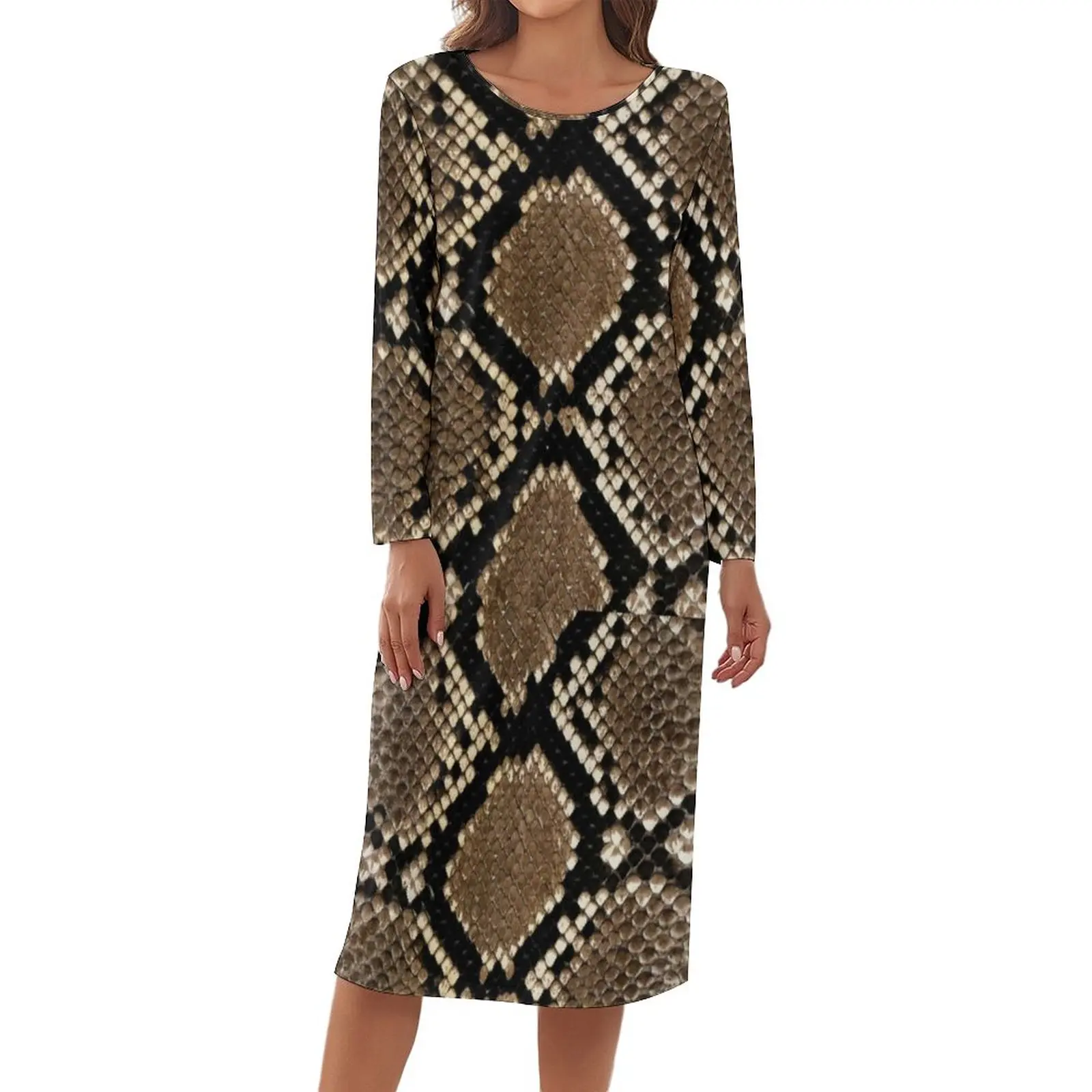 Snake Snakeskin Pattern Pajamas Long Sleeve Classic Animal Allover Print Elegant Dress Woman Casual Sleepwear Hot Print Homewear
Snake Snakeskin Pattern Pajamas Long Sleeve Classic Animal Allover Print Elegant Dress Woman Casual Sleepwear Hot Print Homewear