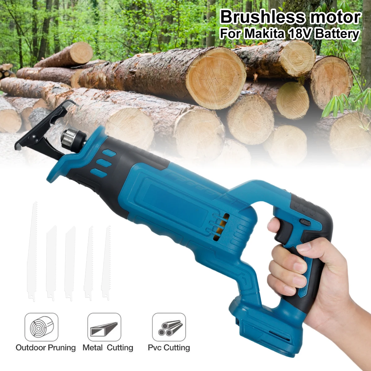 New Brushless Reciprocating Saw Reciprocating Saw Tool Cordless Electric Recipro Saw Reusable Efficient One-Handed Battery Power
New Brushless Reciprocating Saw Reciprocating Saw Tool Cordless Electric Recipro Saw Reusable Efficient One-Handed Battery Power