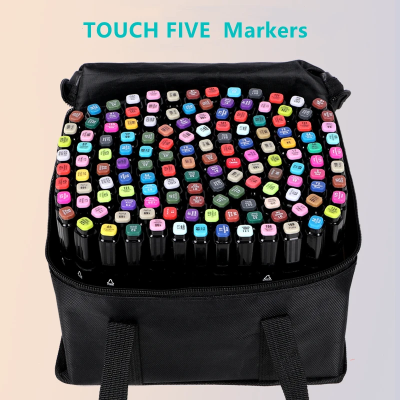 TouchFive 30/40/60/80/168 Color Permanent Markers Alcohol Ink Markers Brush Dual Tips Professional Drawing Marker Set Art Design
TouchFive 30/40/60/80/168 Color Permanent Markers Alcohol Ink Markers Brush Dual Tips Professional Drawing Marker Set Art Design