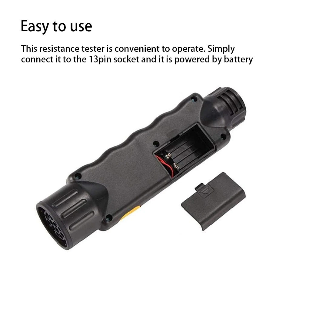 Car 13pin Resistance Tester Taillight Socket Connector Inspection Detector Battery Powered Automotive Automobile
Car 13pin Resistance Tester Taillight Socket Connector Inspection Detector Battery Powered Automotive Automobile