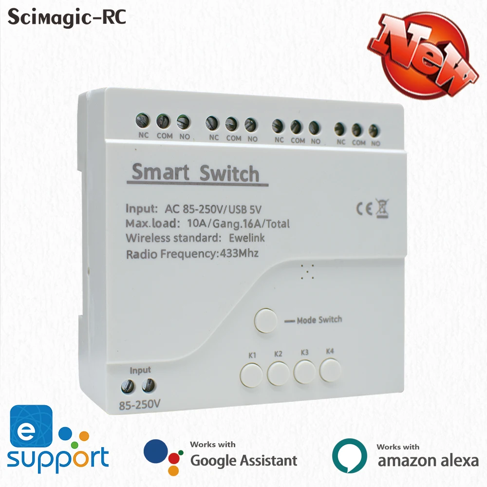 EWELINK умный дом 4CH Wifi мотор приемник переключатель DC 12V 24V 32V AC 110V 220V DIY модуль реле для Alexa голос дистанционного управления
EWELINK умный дом 4CH Wifi мотор приемник переключатель DC 12V 24V 32V AC 110V 220V DIY модуль реле для Alexa голос дистанционного управления