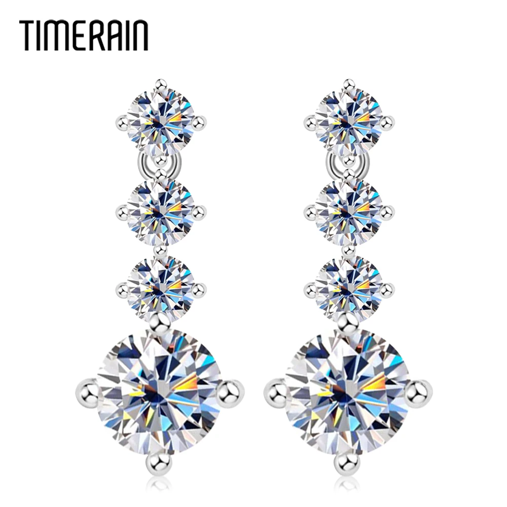 2.6CT Real Moissanite Long Drop Earrings For Women Silver 925 Lab Diamond Wedding Jewelry Dangling Earrings With GRA Certified
2.6CT Real Moissanite Long Drop Earrings For Women Silver 925 Lab Diamond Wedding Jewelry Dangling Earrings With GRA Certified
