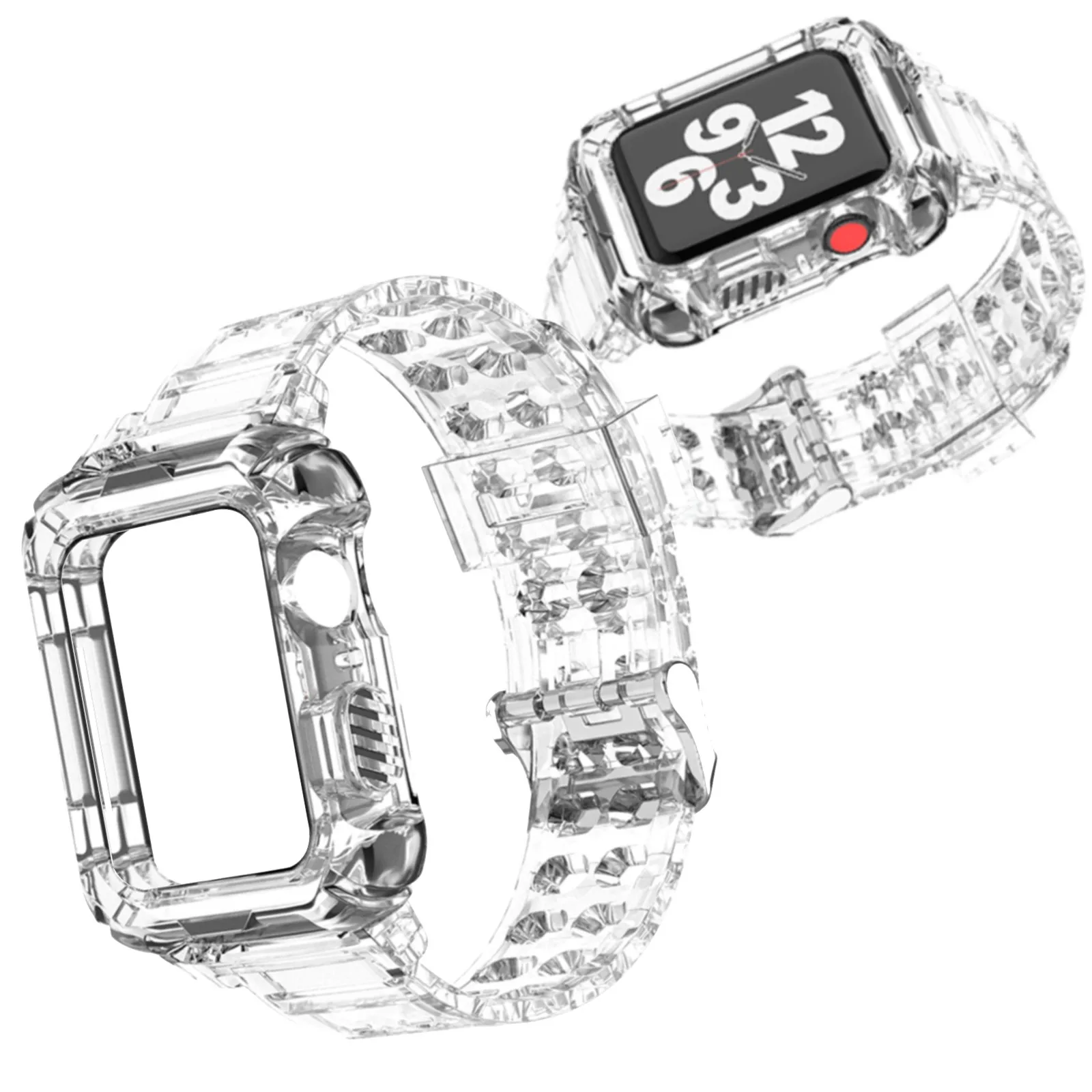 Compatible With IWatch Band 45mm TPU Translucent Sports Strap Suitable For IWatch Series 7 Silicone Wristbands for Men
Compatible With IWatch Band 45mm TPU Translucent Sports Strap Suitable For IWatch Series 7 Silicone Wristbands for Men