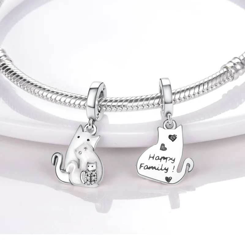 2021 New 925 Sterling Silver Cute Cat Family Portrait Charms Fit Original Pandora Bracelets 925 Silver Pendant Beads Diy Jewelry
2021 New 925 Sterling Silver Cute Cat Family Portrait Charms Fit Original Pandora Bracelets 925 Silver Pendant Beads Diy Jewelry