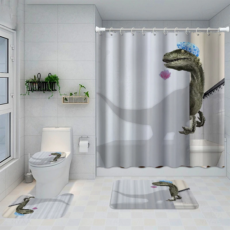 Bathroom Decor Waterproof Shower Curtain Set Toilet Cover Non-Slip Bath Mat Rug Carpet Toilet Seat Bathroom Accessories Washable
Bathroom Decor Waterproof Shower Curtain Set Toilet Cover Non-Slip Bath Mat Rug Carpet Toilet Seat Bathroom Accessories Washable