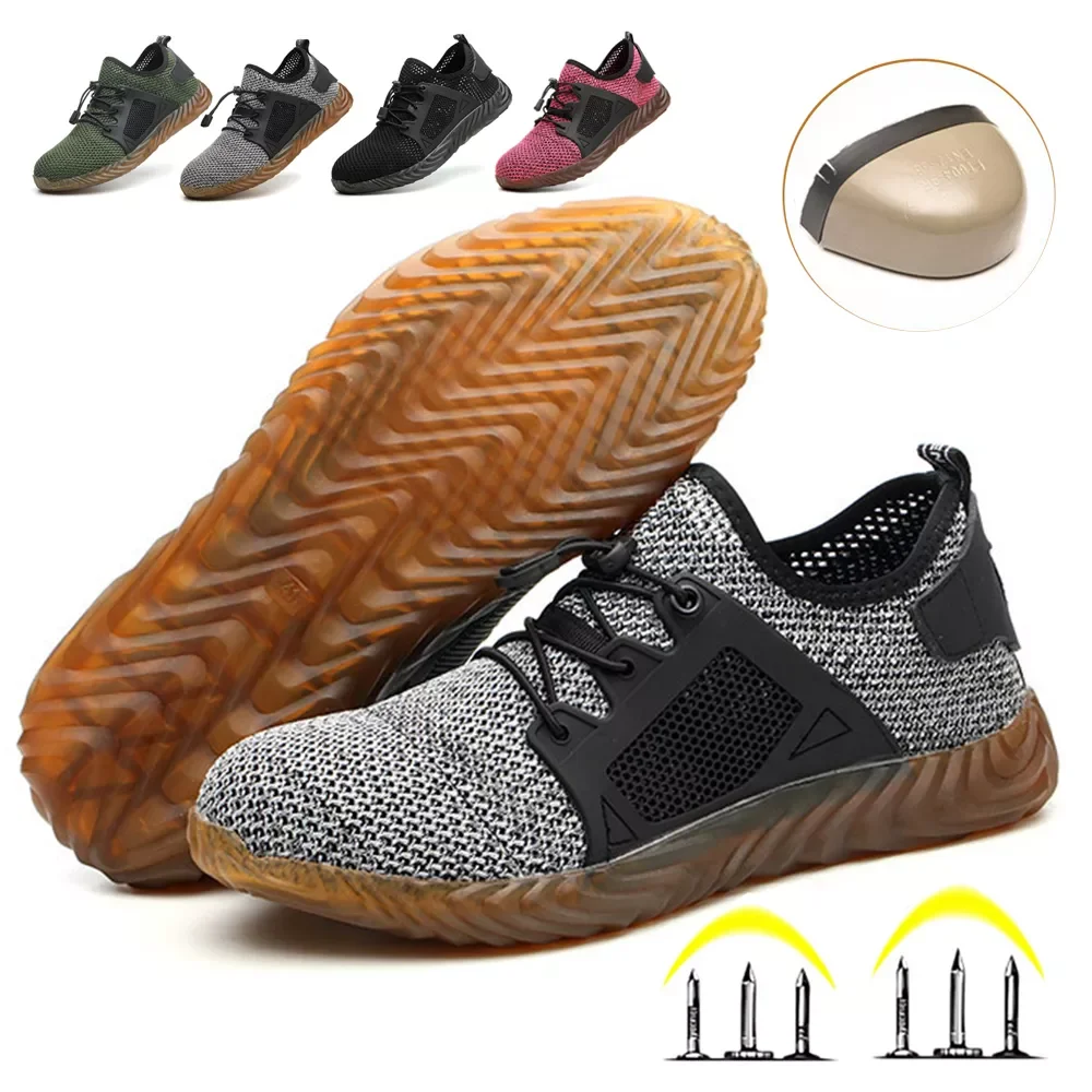 Summer Work Shoes Men's Breathable Steel Toe Anti Smash Protective Safety Shoes Men Puncture Proof Low Working Sneakers
Summer Work Shoes Men's Breathable Steel Toe Anti Smash Protective Safety Shoes Men Puncture Proof Low Working Sneakers