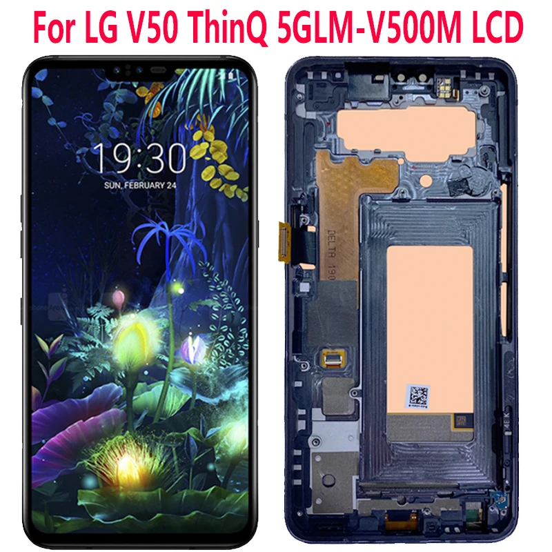 Original 6.4'' V50 LCD For LG V50 ThinQ LM-V500 V500N V500EM V450PM V450 Display Touch Screen With Frame DIgitizer Assembly
Original 6.4'' V50 LCD For LG V50 ThinQ LM-V500 V500N V500EM V450PM V450 Display Touch Screen With Frame DIgitizer Assembly