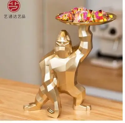 Animal sculpture resin crafts modern simple and creative home decoration King Kong gorilla ornaments storage tray animal ornamen
Animal sculpture resin crafts modern simple and creative home decoration King Kong gorilla ornaments storage tray animal ornamen