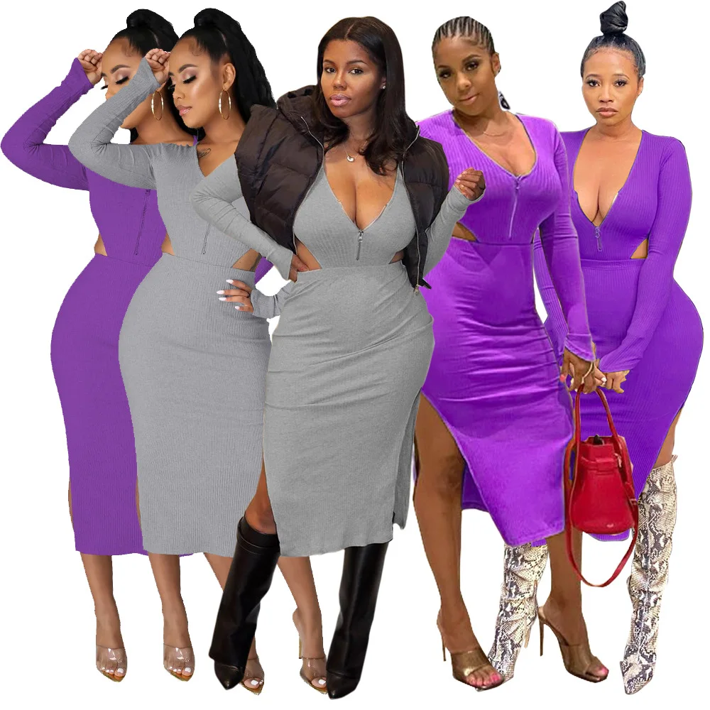 Spring Autumn 2022 V-neck Zipper Long-sleeved Cropped Skirt 2 Pieces Sets Casual Women Fashion Sexy Jumpsuits Outfits
Spring Autumn 2022 V-neck Zipper Long-sleeved Cropped Skirt 2 Pieces Sets Casual Women Fashion Sexy Jumpsuits Outfits