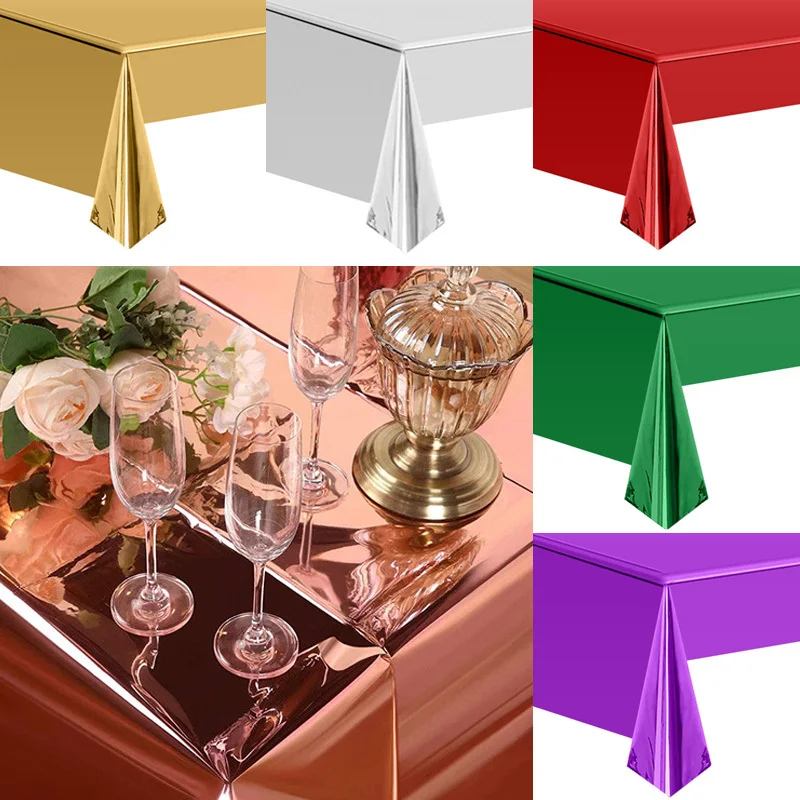 Solid Color Aluminum Foil Tablecloth Party Arrangement Tablecloth Gold Silver Rose Gold Party Disposable Tablecloth Wholesale
Solid Color Aluminum Foil Tablecloth Party Arrangement Tablecloth Gold Silver Rose Gold Party Disposable Tablecloth Wholesale