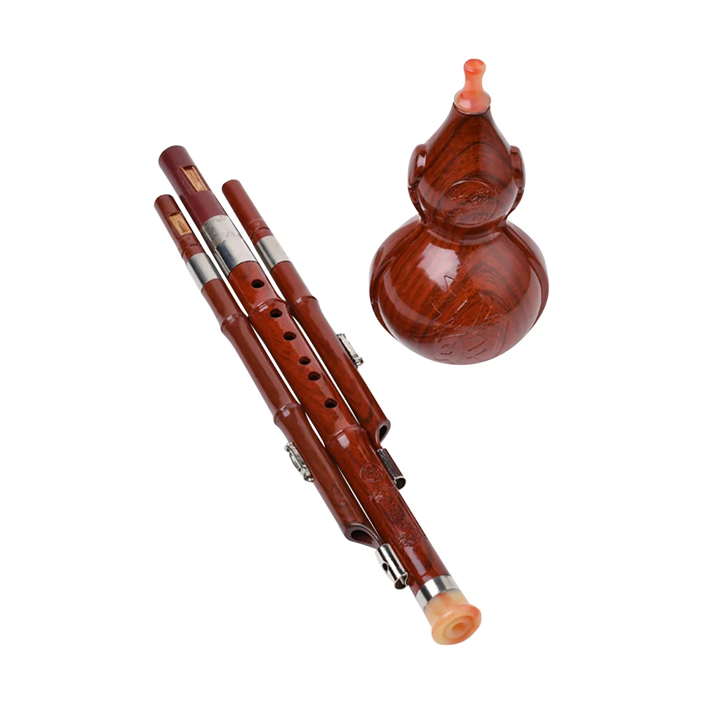 

Chinese Flute Gourd Silk Professional Cucurbit Traditional Wind Instrument Flat Hulusi Abs Bakelite Beginners Student