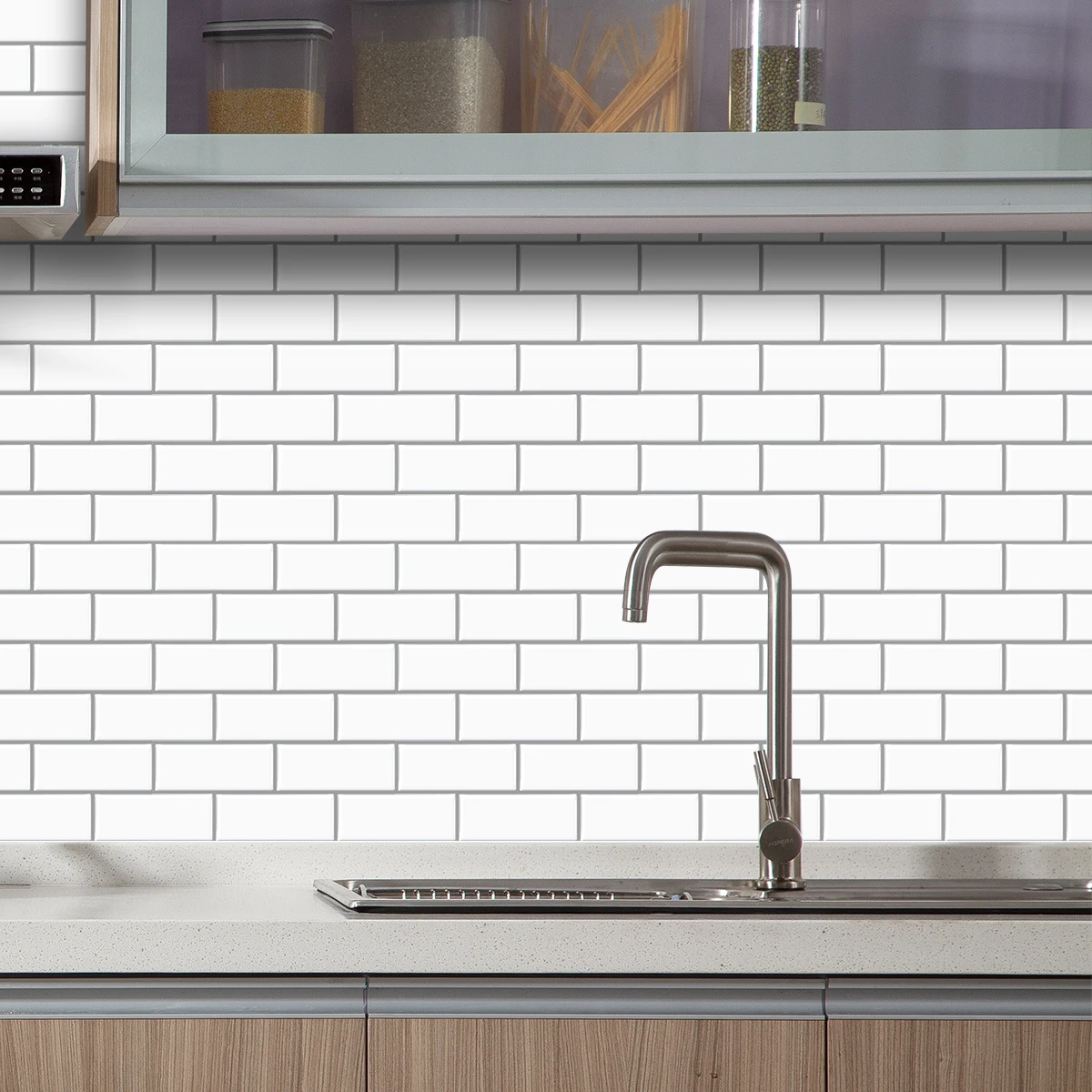 WODECOR (12*12INCH) New Solid Color Self-adhesive Wall Stickers Waterproof Backsplash For Kitchen Decoration
WODECOR (12*12INCH) New Solid Color Self-adhesive Wall Stickers Waterproof Backsplash For Kitchen Decoration