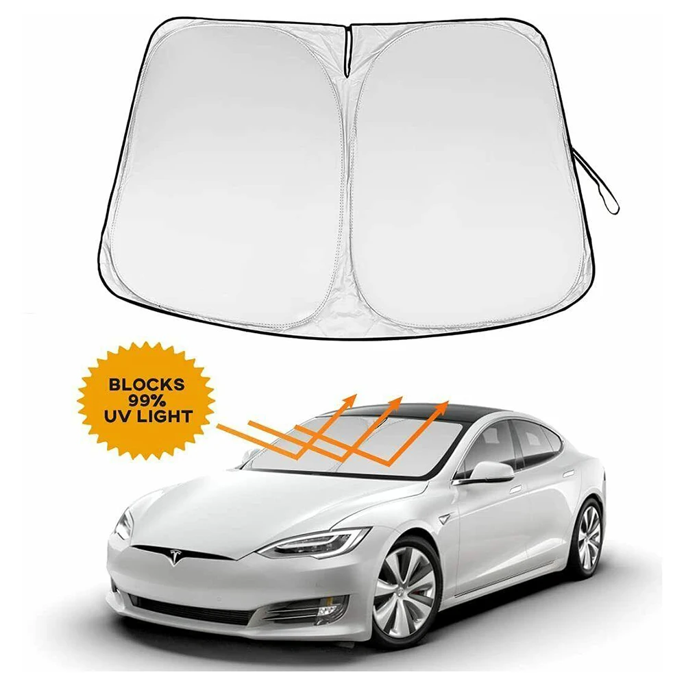 Car Front Windshield Sunshade For Tesla Model 3/Y Large Car Windshield Sun Shade UV Block Cover Visor Screen
Car Front Windshield Sunshade For Tesla Model 3/Y Large Car Windshield Sun Shade UV Block Cover Visor Screen