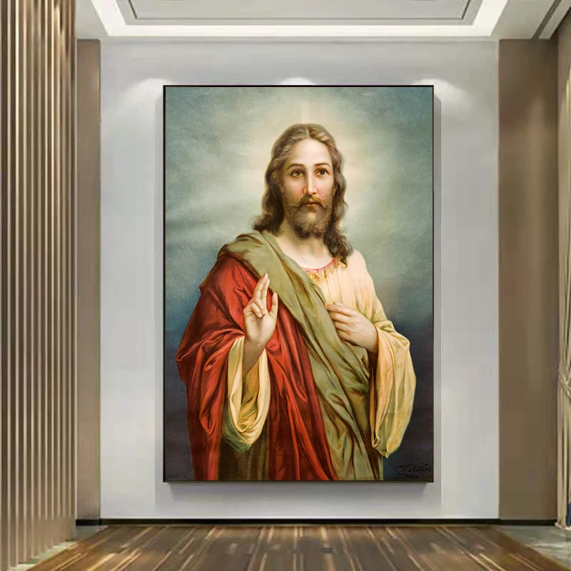 Christ Jesus Portrait Wall Art Canvas Painting Cuadros Christian Poster Prints Wall Pictures for Living Room Home Decor
Christ Jesus Portrait Wall Art Canvas Painting Cuadros Christian Poster Prints Wall Pictures for Living Room Home Decor