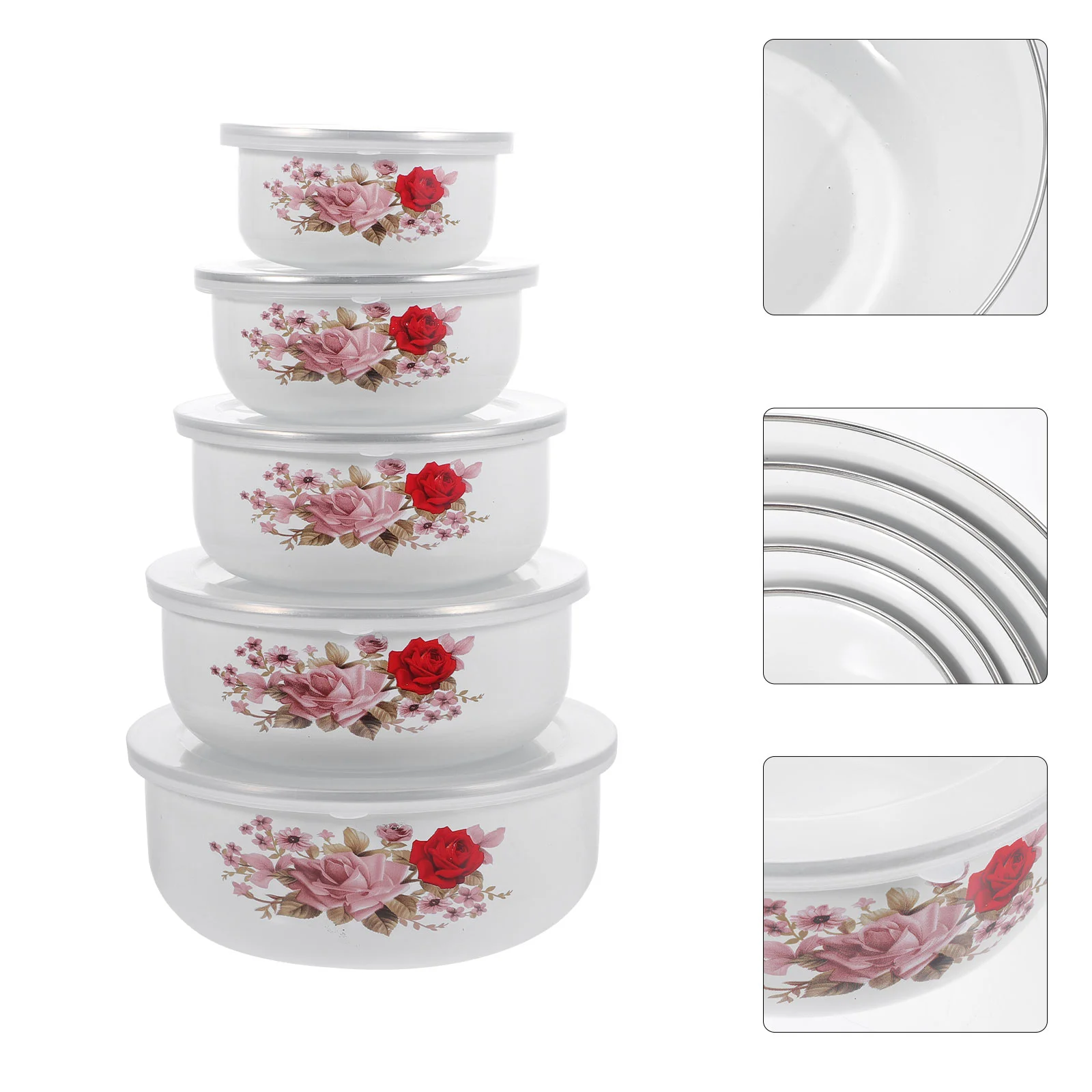 5 Pcs Asia Kitchen Bowl Popcorn Containers Mixing Noodle Bowls Food Lids Enamel Rice
5 Pcs Asia Kitchen Bowl Popcorn Containers Mixing Noodle Bowls Food Lids Enamel Rice