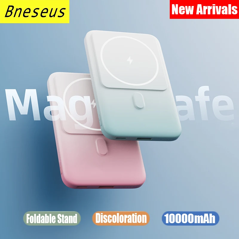 Foldable Portable Power Bank 10000mAh 15W Magnetic Wireless External Auxiliary Battery Pack For iPhone 12 13 14 Macsafe Charger
Foldable Portable Power Bank 10000mAh 15W Magnetic Wireless External Auxiliary Battery Pack For iPhone 12 13 14 Macsafe Charger