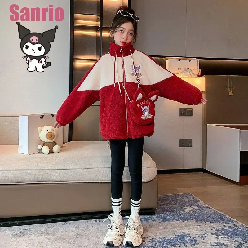 Sanrio Kuromi Cinnamoroll My Melody Kawaii мультфильм детские куртки зимние мягкие утепленные теплые новые модные топы для студентов
Sanrio Kuromi Cinnamoroll My Melody Kawaii мультфильм детские куртки зимние мягкие утепленные теплые новые модные топы для студентов