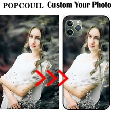 Custom Personalized Glass Phone Case for IPhone 13 14 12 7 8 Plus X 11 Pro XS MAX XR Cover Customized Design Picture Name Photo