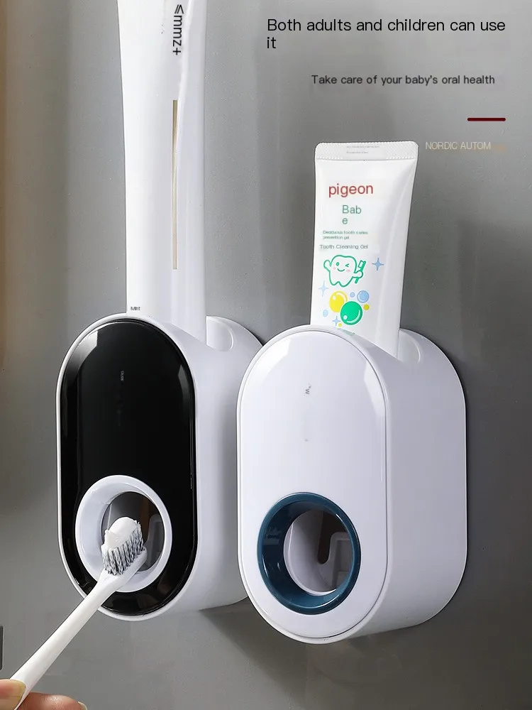 Fully automatic toothpaste squeezer Wall-mounted punch-free toothbrush storage rack lazy squeezing toothpaste artifact
Fully automatic toothpaste squeezer Wall-mounted punch-free toothbrush storage rack lazy squeezing toothpaste artifact