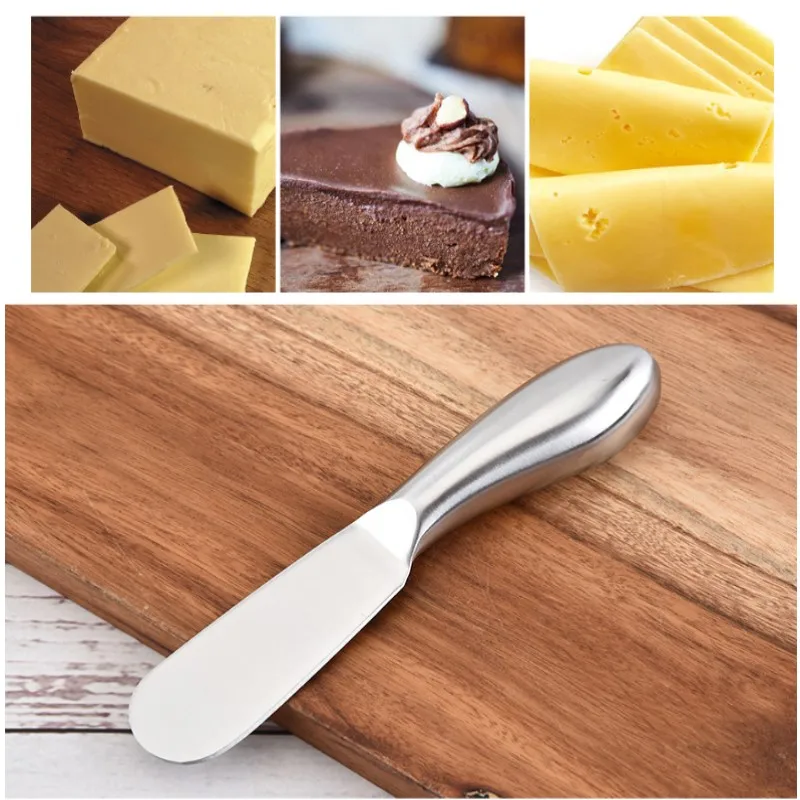 

High Hardness Stainless Steel Butter Knife Cutter Cheese Jam Dessert Spreaders Wipe Butter Knives Butter Spread Kitchen Gadgets