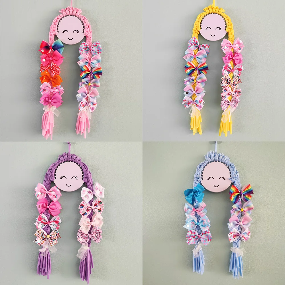 Girls Clips Display Room Decoration Cute Handmade Baby Girls Hair Clip Holder Braid Pricess Girls Hairpin Hanging Decoration 
Girls Clips Display Room Decoration Cute Handmade Baby Girls Hair Clip Holder Braid Pricess Girls Hairpin Hanging Decoration