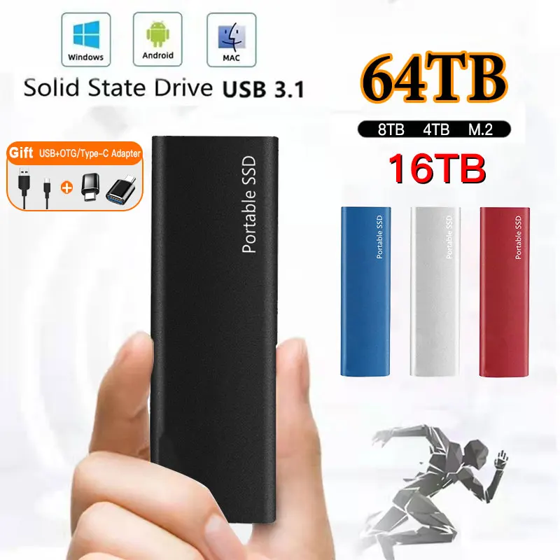Original M.2 Solid State Hard Disk 2TB High Capacity SSD USB3.1/Type-C High-Speed Portable SSD 500GB External Hard Drive
Original M.2 Solid State Hard Disk 2TB High Capacity SSD USB3.1/Type-C High-Speed Portable SSD 500GB External Hard Drive