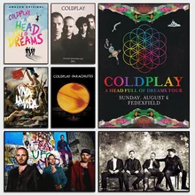 Coldplay Band Hot Music Album Viva LA Vida Song lyrics Canvas Posters and Prints Wall Art Pictures for Living Room Home Decor