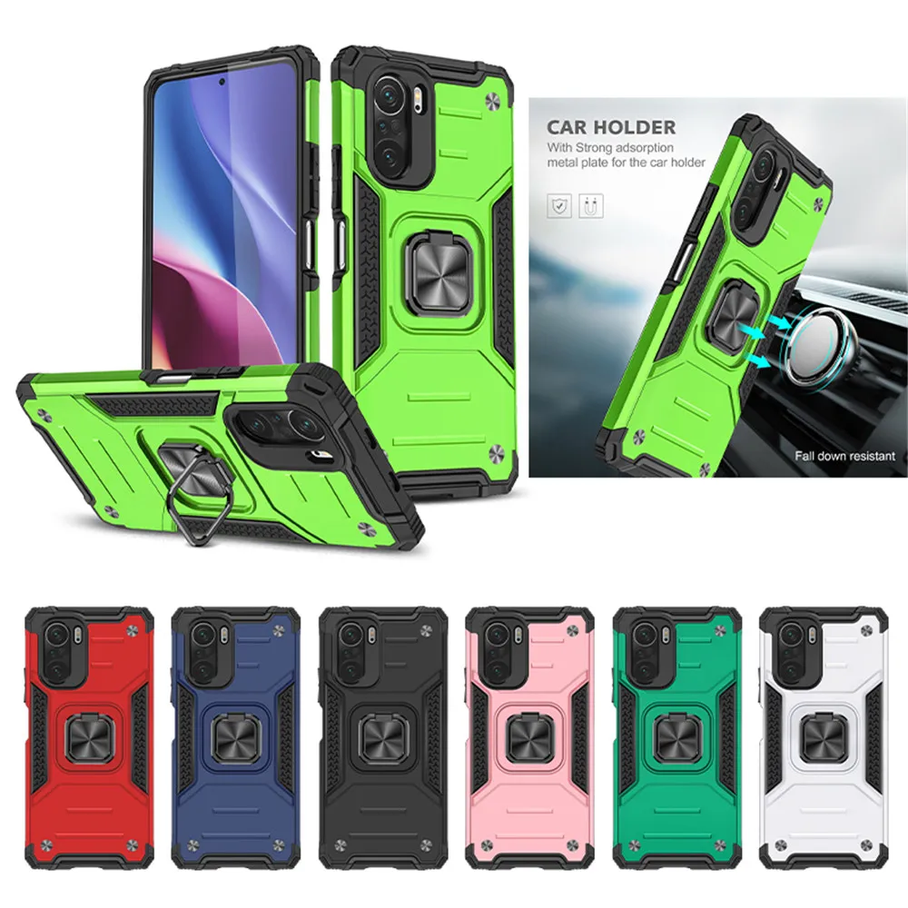 POCO F3 Case PocoPhone F3 Cover Armor Shockproof Bumper Defender Car Magnetic Metal Finger Stand Ring Cover for Xiaomi POCO F3
POCO F3 Case PocoPhone F3 Cover Armor Shockproof Bumper Defender Car Magnetic Metal Finger Stand Ring Cover for Xiaomi POCO F3