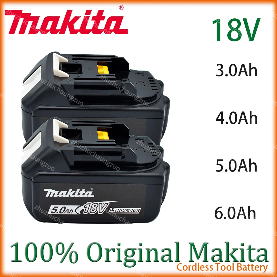 Makita Original 18V 5.0Ah 6.0Ah Lithium ion Rechargeable Battery 18v drill Replacement Batteries BL1860 BL1830 BL1850 BL1860B
Makita Original 18V 5.0Ah 6.0Ah Lithium ion Rechargeable Battery 18v drill Replacement Batteries BL1860 BL1830 BL1850 BL1860B