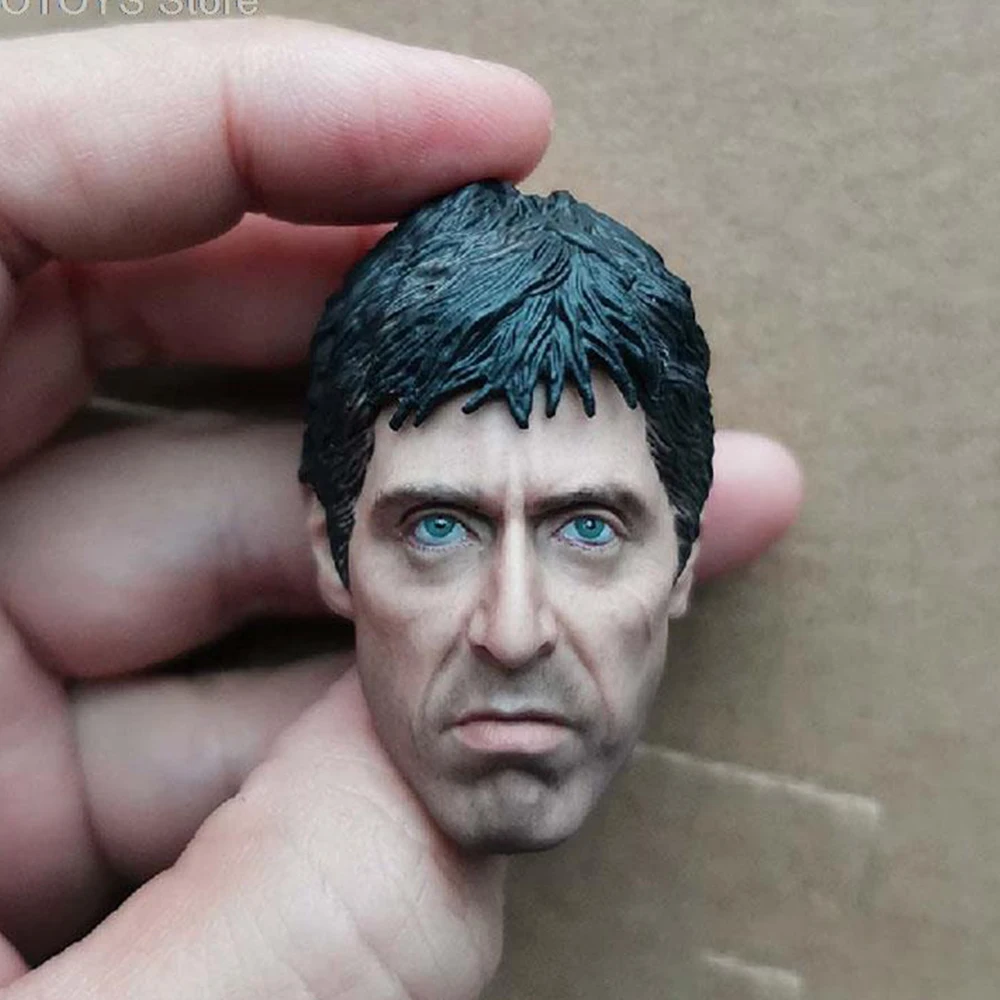 

1/6 Al Pacino Scarface Head Sculpt PVC Male Head Carving For 12" Action Figure Soldier Body In Stock