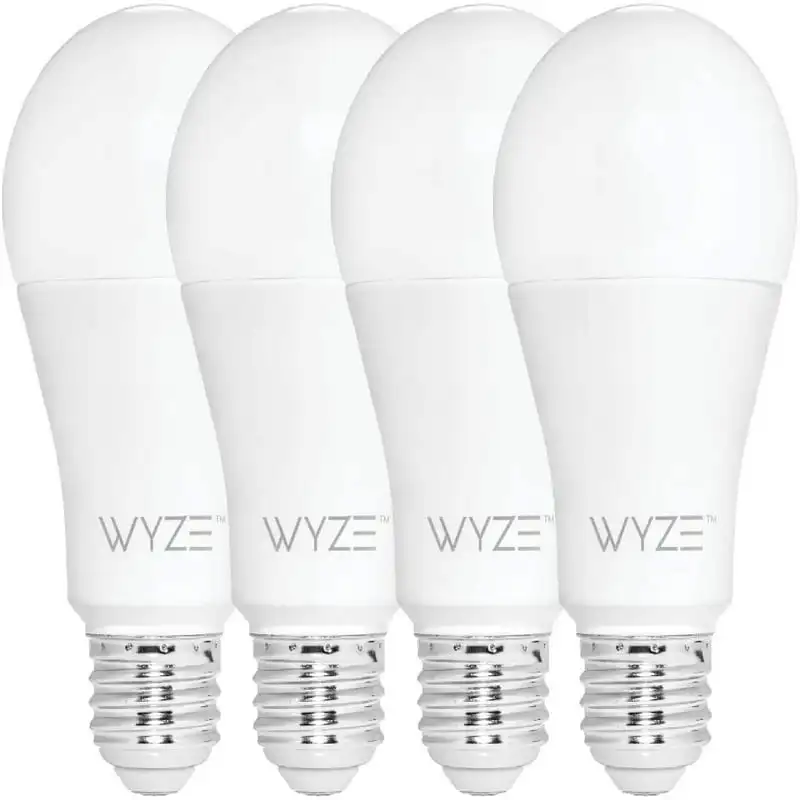 

9.5W (60W Equivalent) White Smart Bulb, Dimmable 4 Pack