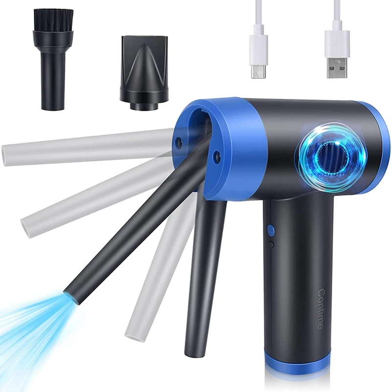 Electric Air Dust Collector,Rechargeable 7500Mah Battery-Powered Dust Collector,35000RPM Keyboard Cleaner,Compressed Air
Electric Air Dust Collector,Rechargeable 7500Mah Battery-Powered Dust Collector,35000RPM Keyboard Cleaner,Compressed Air