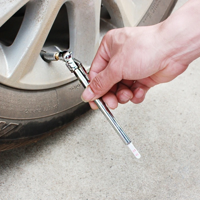 

Auto Car Vehicle Motor Tyre Tire Air Pressure 5-50PSI Mini Test Meter Gauge Pen Quick Check Tire Pressure D7YA